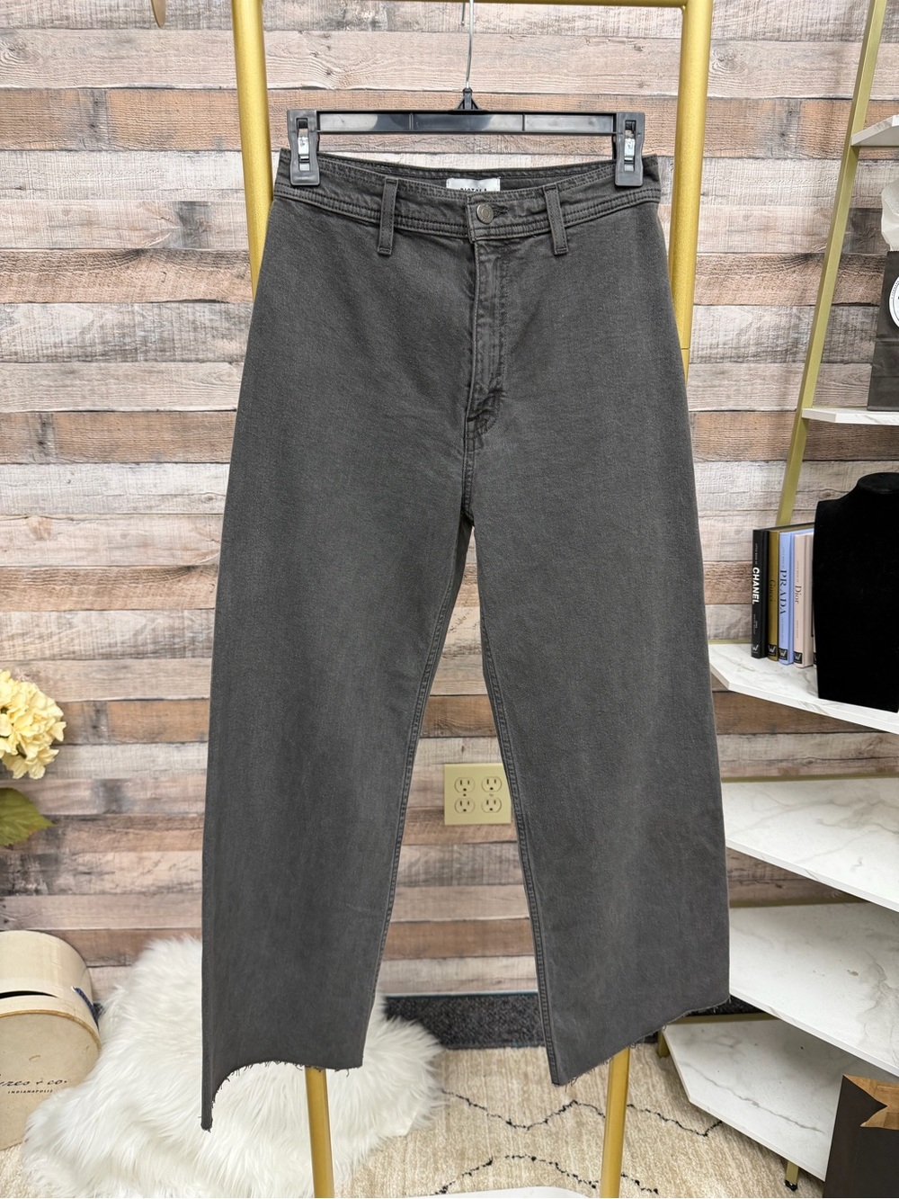 Pistola Grey Wide Leg Jeans 26 26